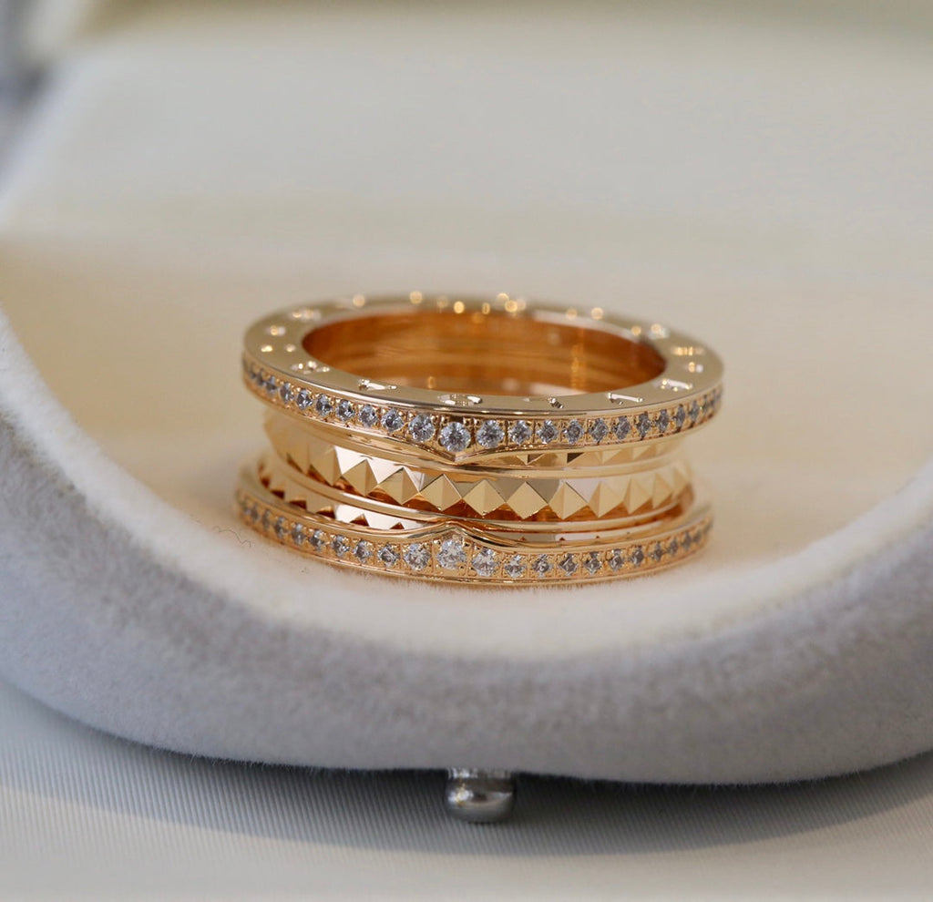 BVLGARI ZERO 1 GOLD DIAMOND RING