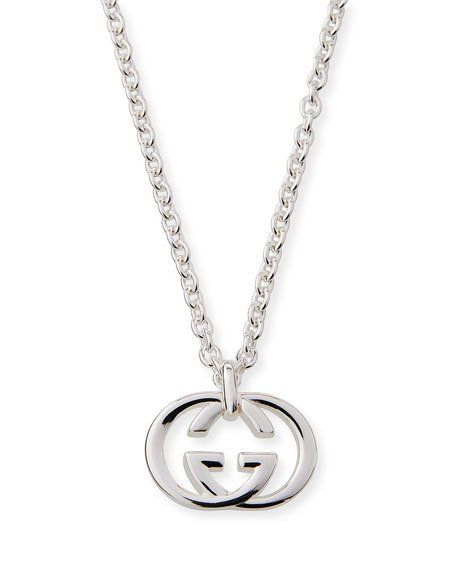 GUCCI GG PEDANT SILVER NECKLACE