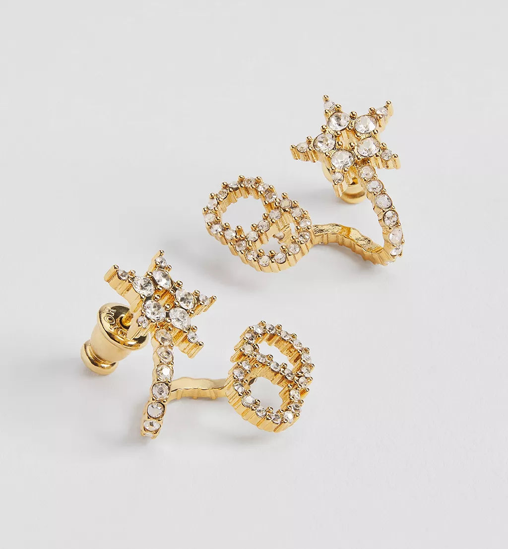 DIOR Dior Clair D Lune Gold With White Crystals
