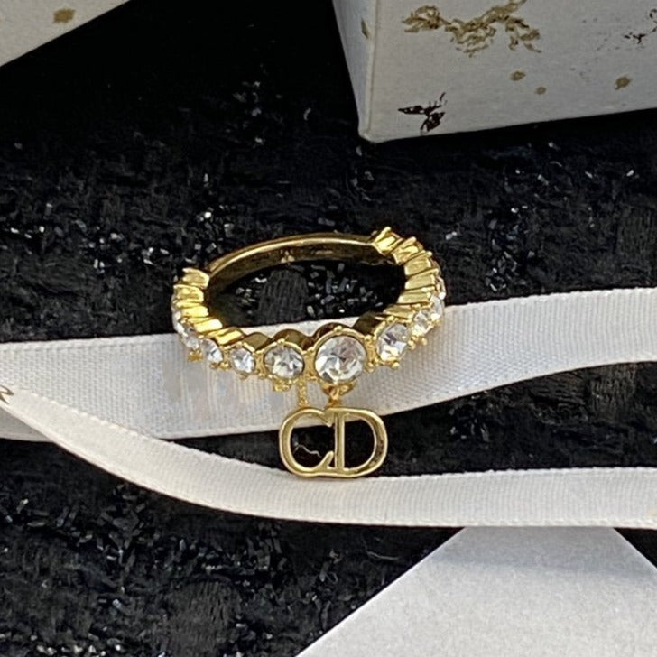 DIOR CD RING GOLD DIAMOND