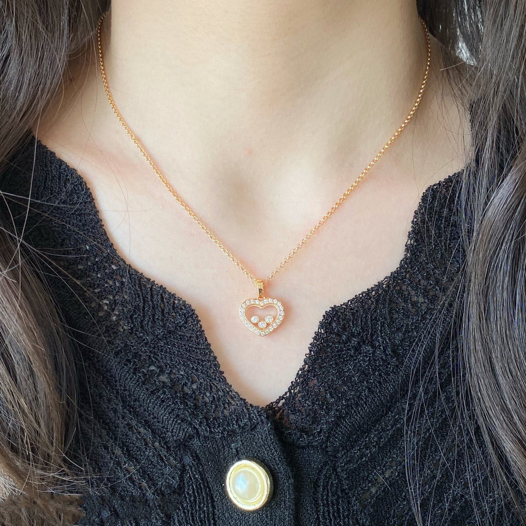 CHOPARD HAPPY HEART DIAMOND NECKLACE