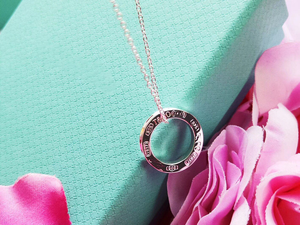 TIFFANY SINGLE RING NECKLACE CHAIN LENGTH