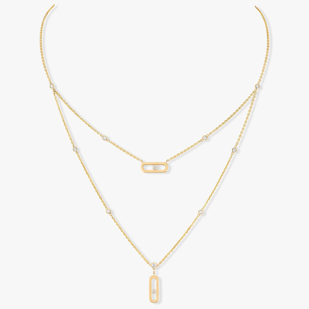 MESSIKA MOVE UNO 2 ROW DIAMOND NECKLACE