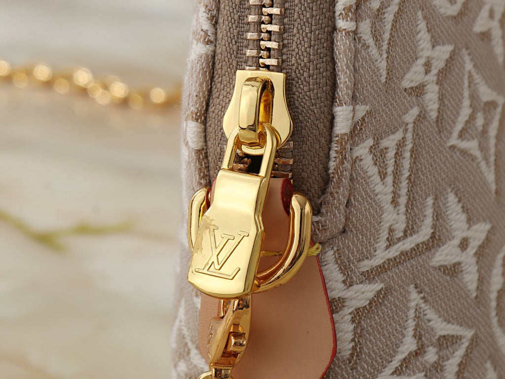 Louis Vuitton Monogram Chain Cosmetic Pouch — detail