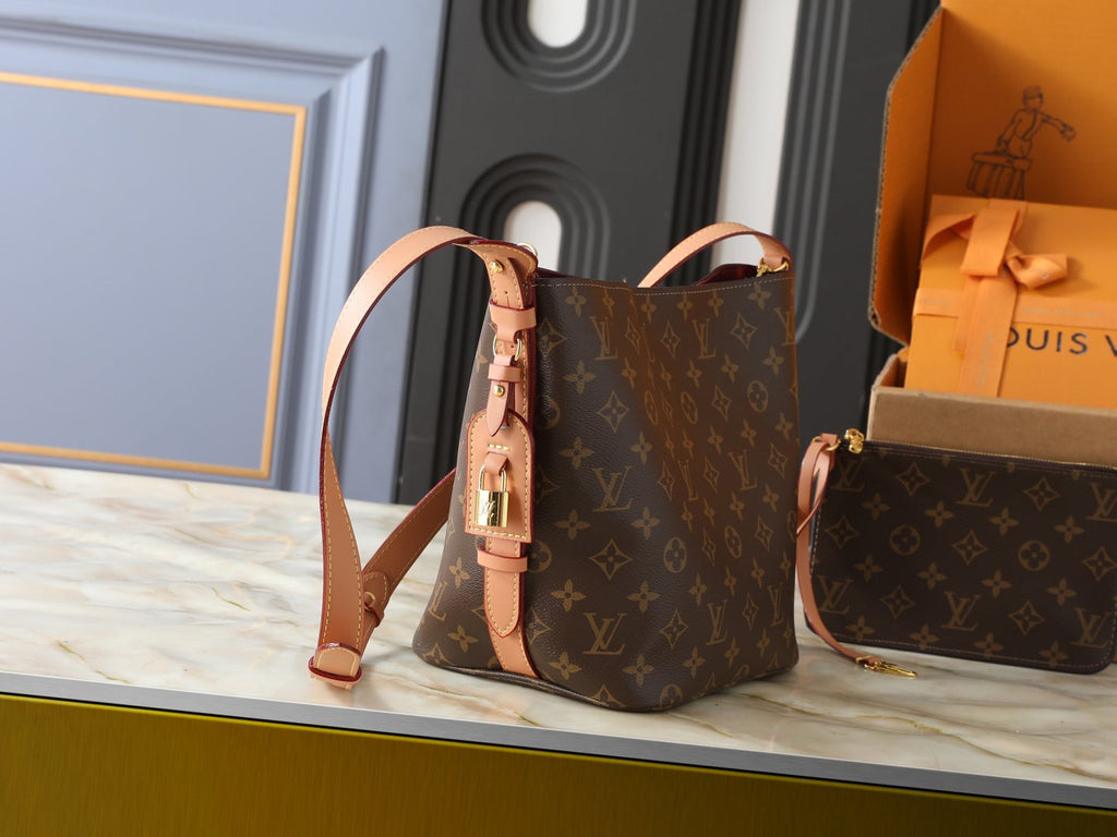 Louis Vuitton All In Monogram Bucket Bag — side