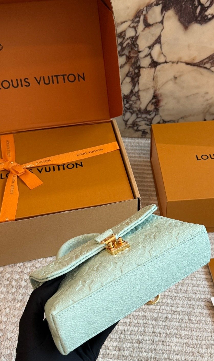 Louis Vuitton Nano Madeleine Monogram Empreinte Top-Handle Bag — detail