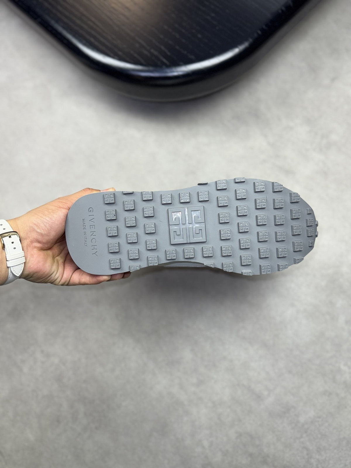 Givenchy White and Light Gray Low-Top Sneakers — detail