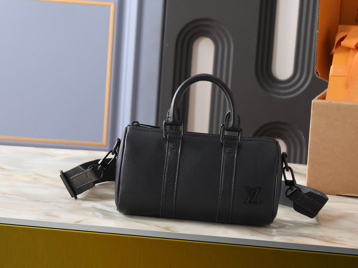 Louis Vuitton Keepall XS Black Barrel Bag — hero