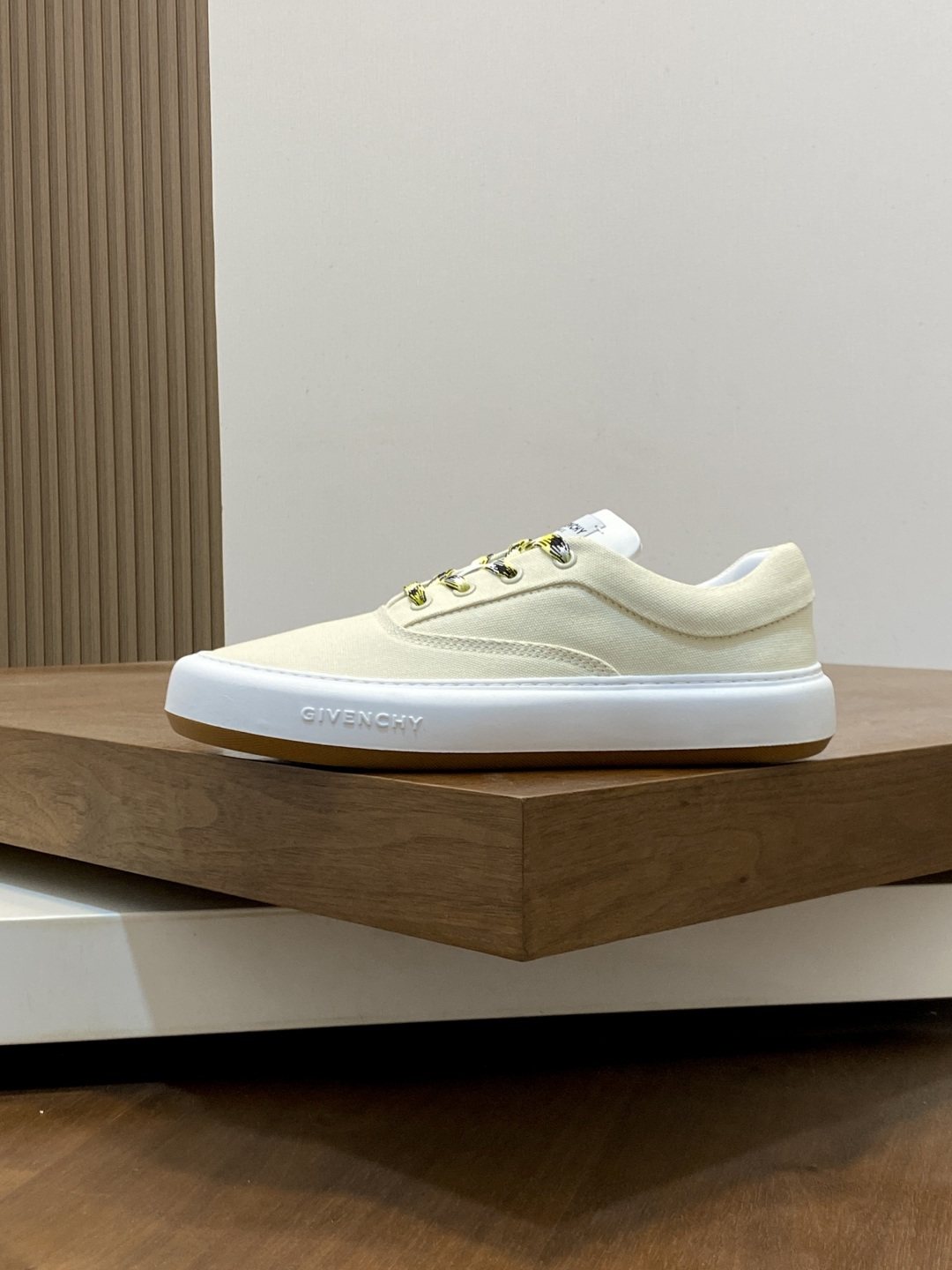 Givenchy Cream Low-Top Sneakers — side
