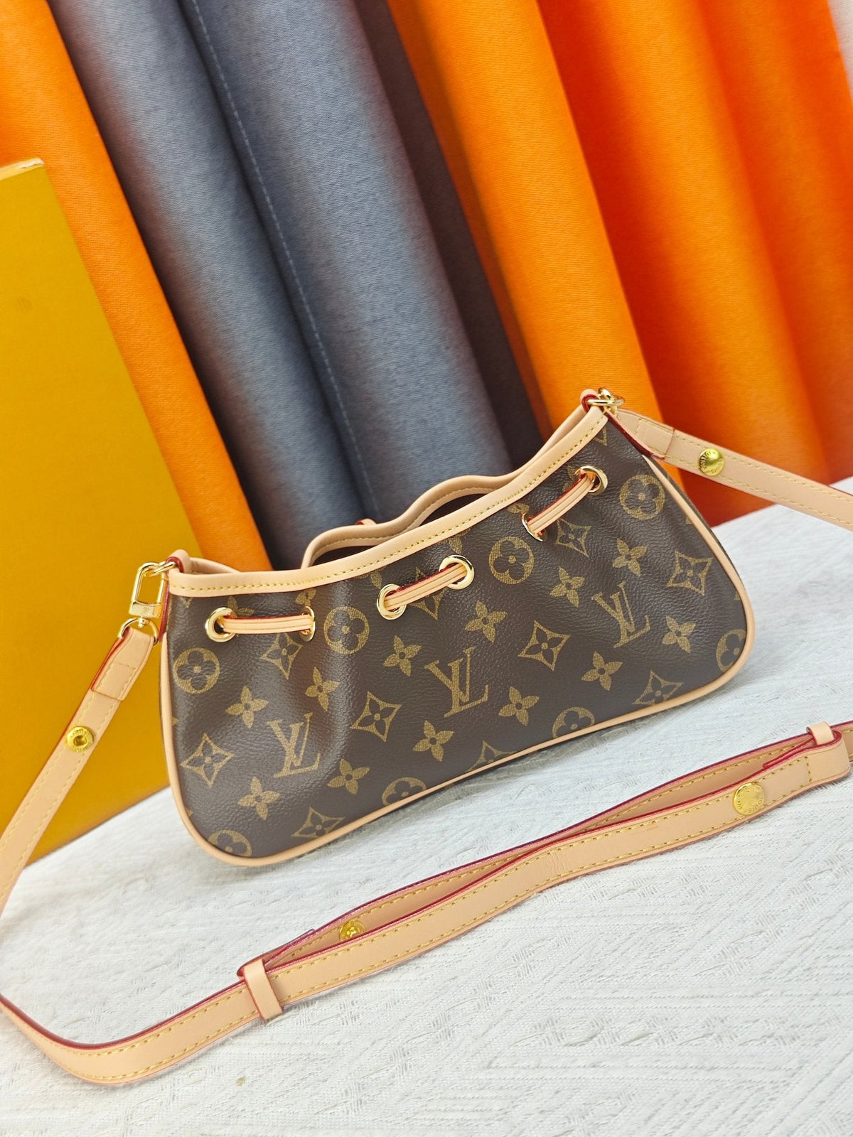 Louis Vuitton Nano Frivole Monogram Drawstring Bag — hero