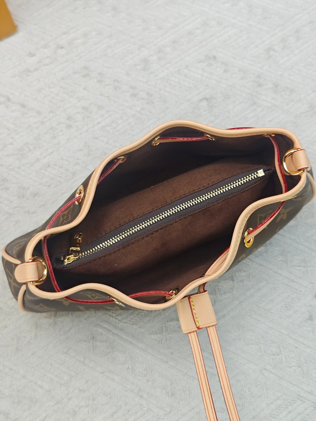 Louis Vuitton Nano Frivole Monogram Drawstring Bag — detail