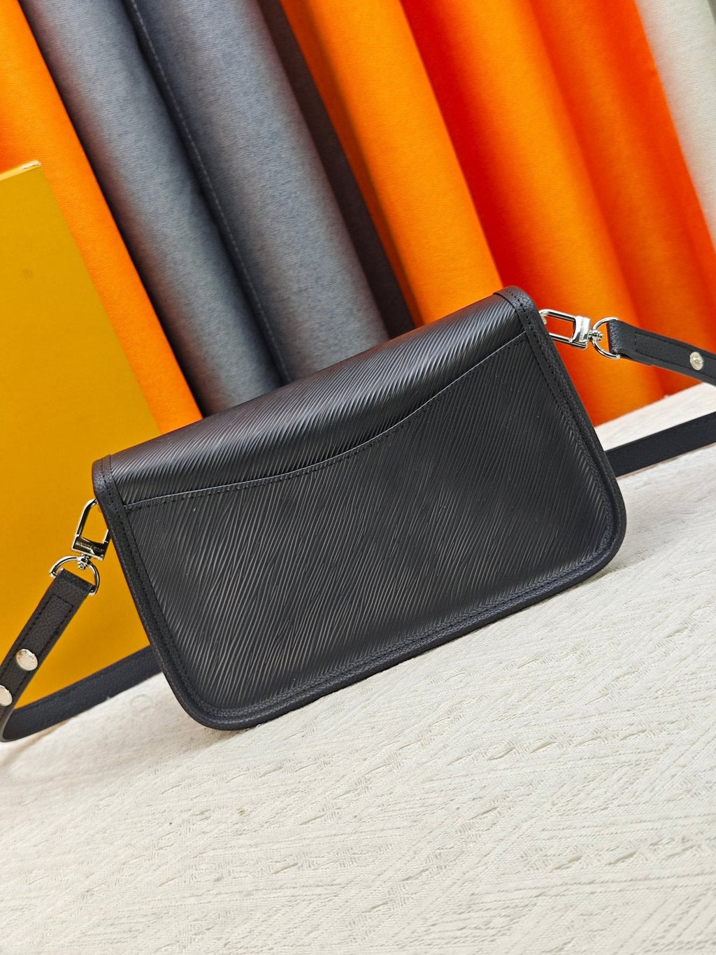 Louis Vuitton Ridged Flap Shoulder Bag — back