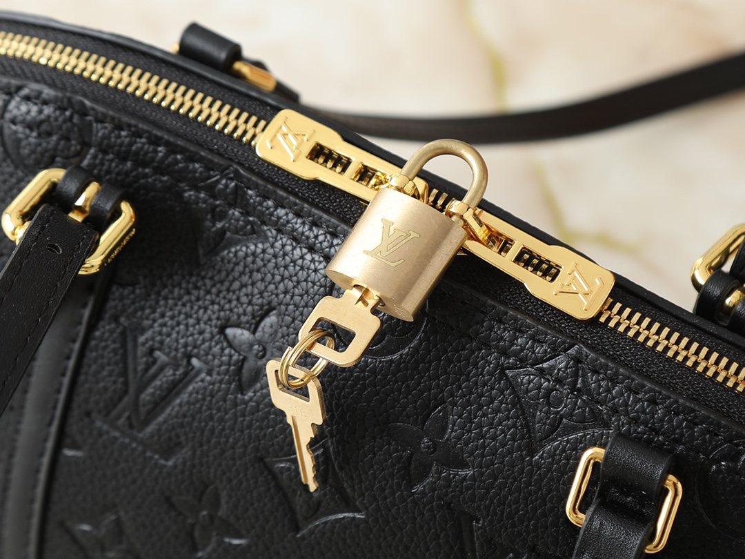 Louis Vuitton Hang On Embossed Monogram Shoulder Bag — detail