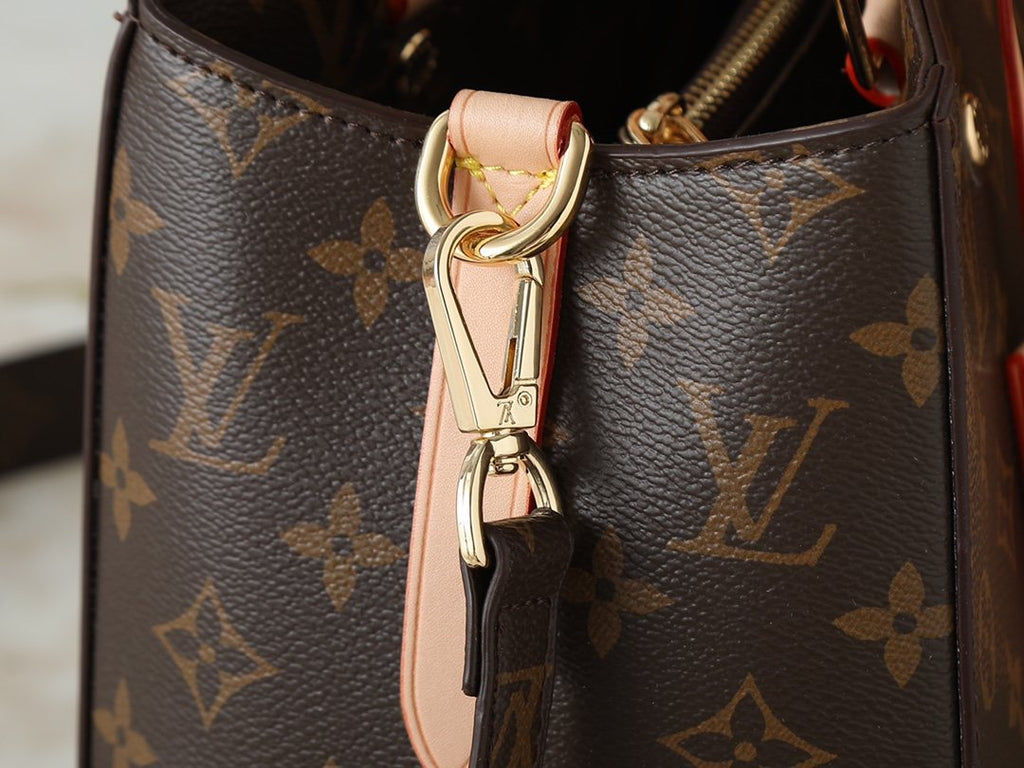 Louis Vuitton Montaigne Monogram Top-Handle Bag — detail