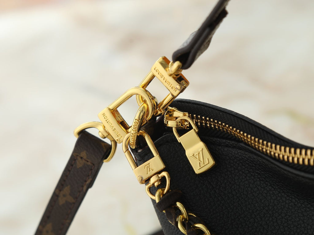 Louis Vuitton Multipass Black Monogram-Accent Handbag — detail