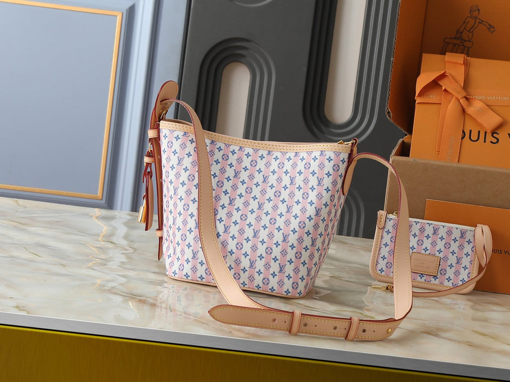 Louis Vuitton Stamp All In BB Monogram Bucket Bag — back