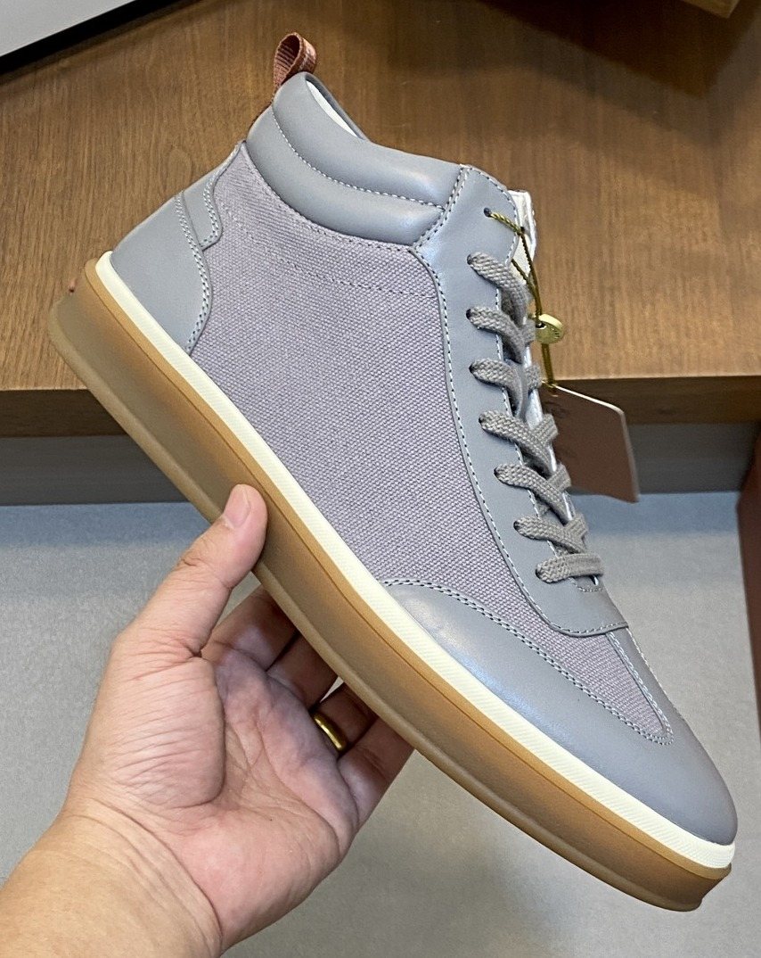 Loro Piana Paneled High-Top Sneakers — hero