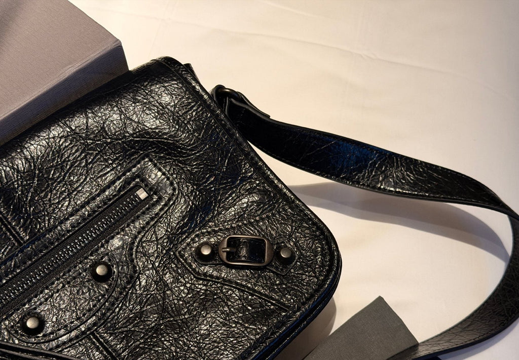 Balenciaga Studded Panel Shoulder Bag — detail