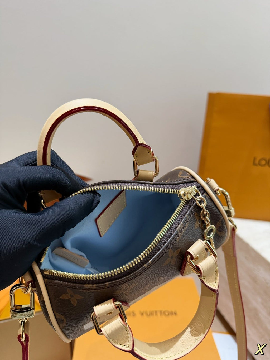 Louis Vuitton Flight Mode Speedy Illustrated Monogram Bag — front