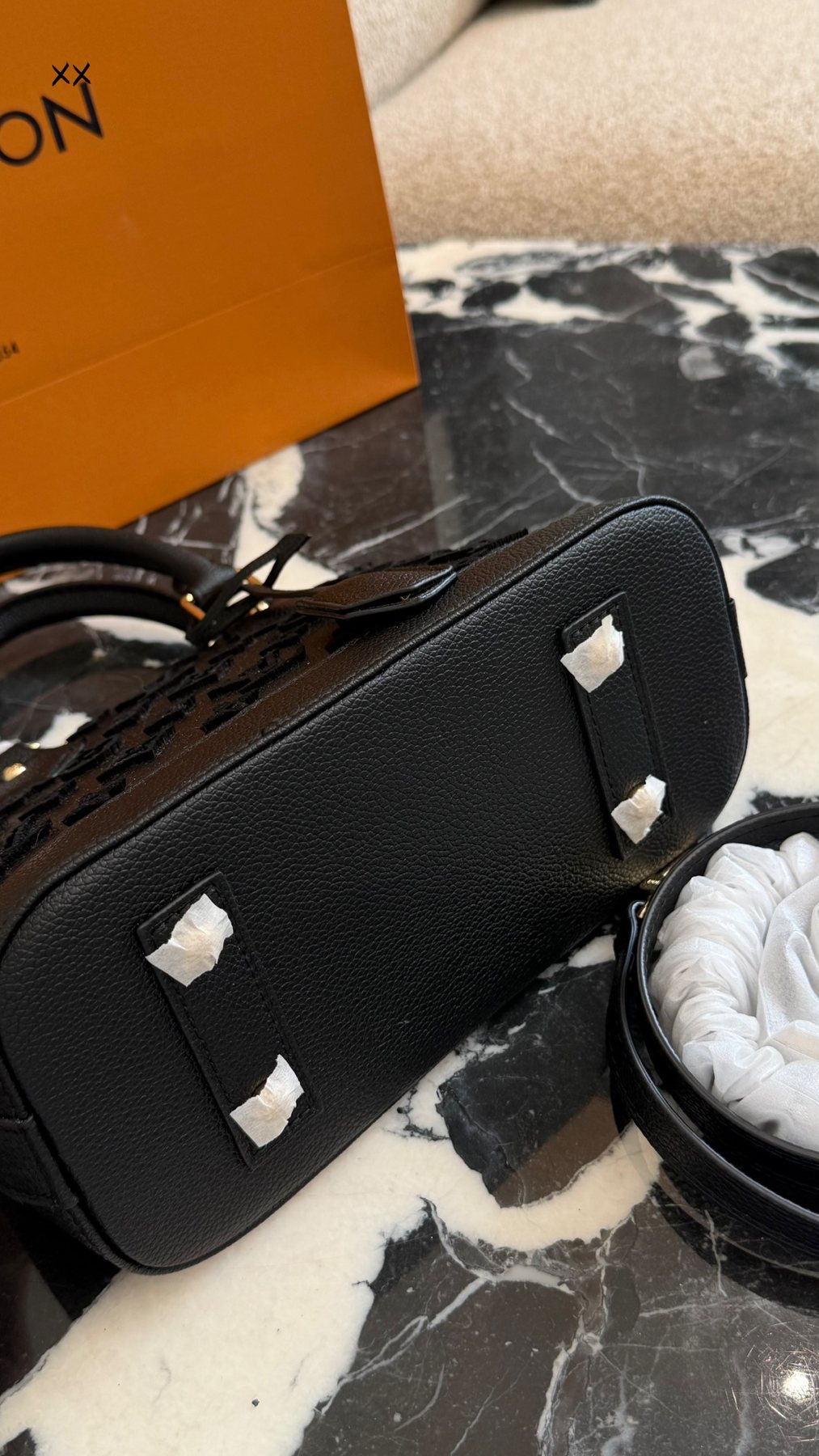 Louis Vuitton Monogram Dome Top-Handle Bag — detail