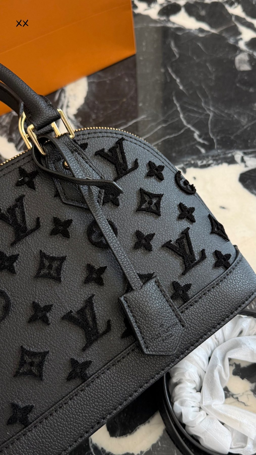 Louis Vuitton Monogram Dome Top-Handle Bag — detail