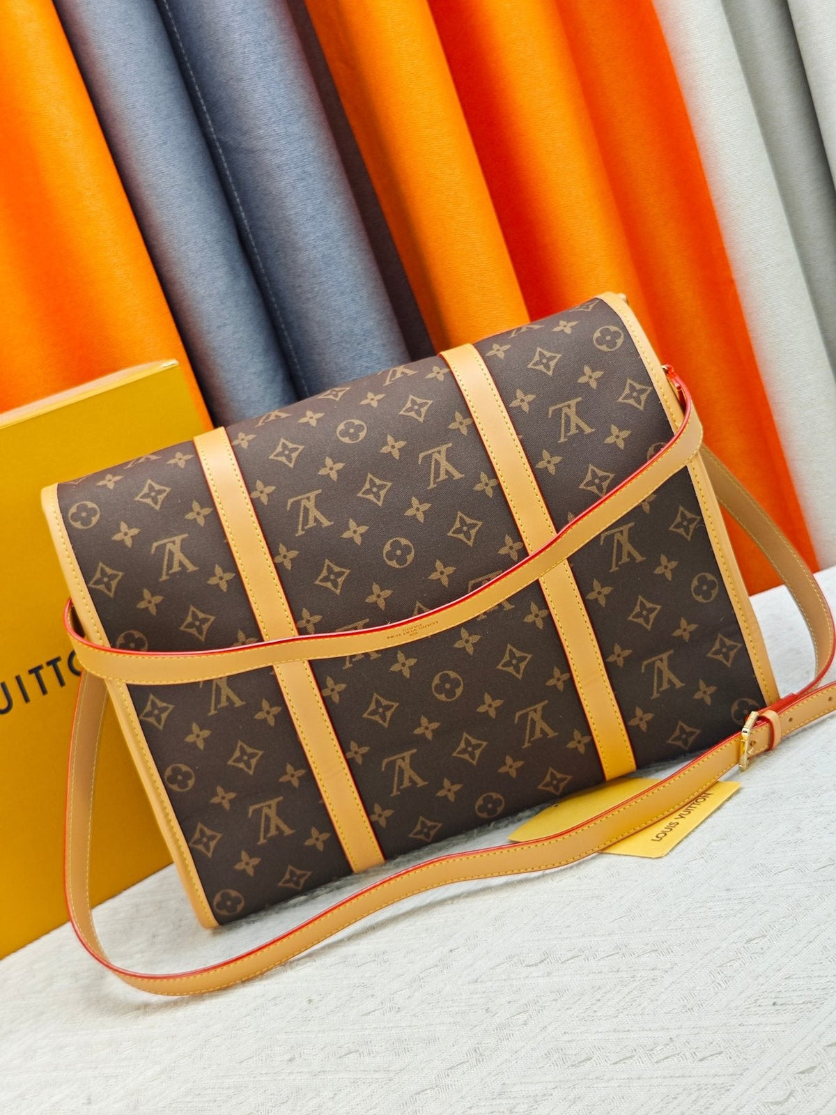 Louis Vuitton Jet Lag Monogram Messenger Bag — back