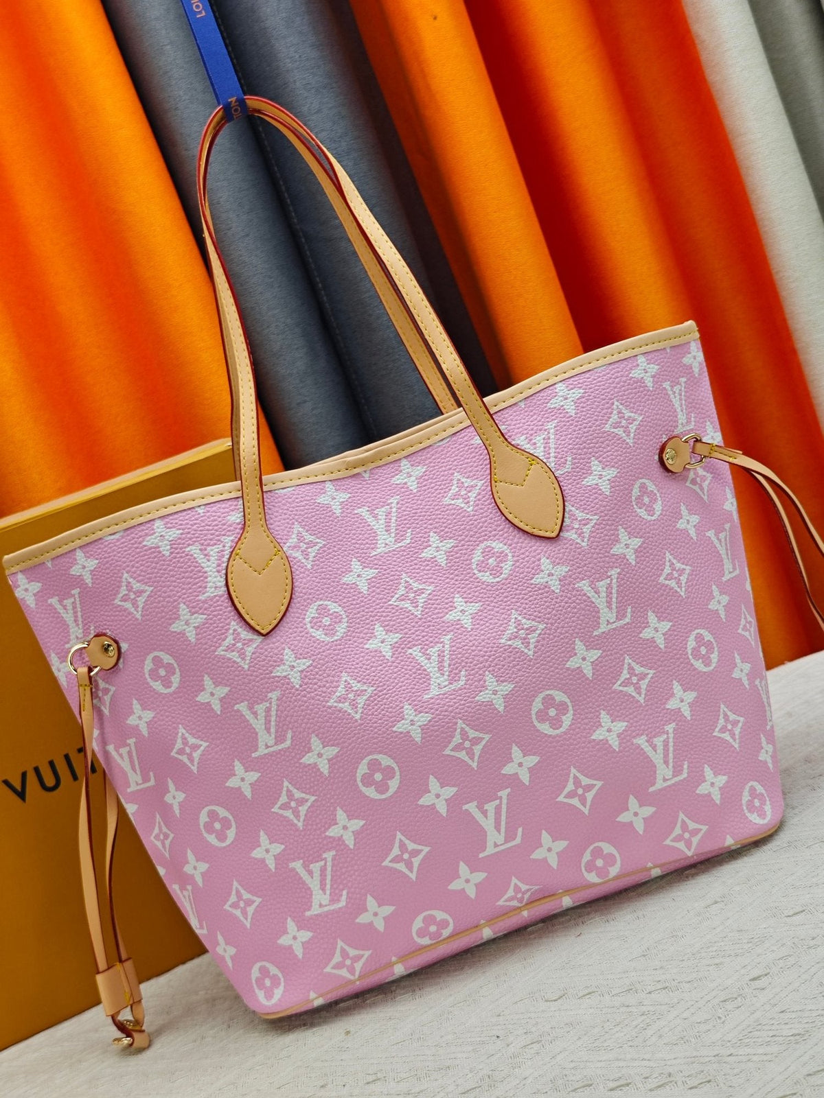 Louis Vuitton Neverfull Pink Monogram Tote — hero