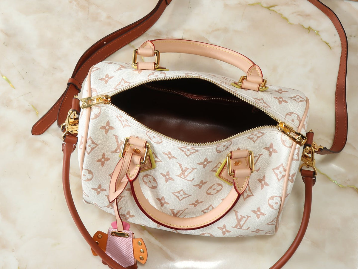Louis Vuitton Crafty Speedy Bandoulière Monogram Bag — detail