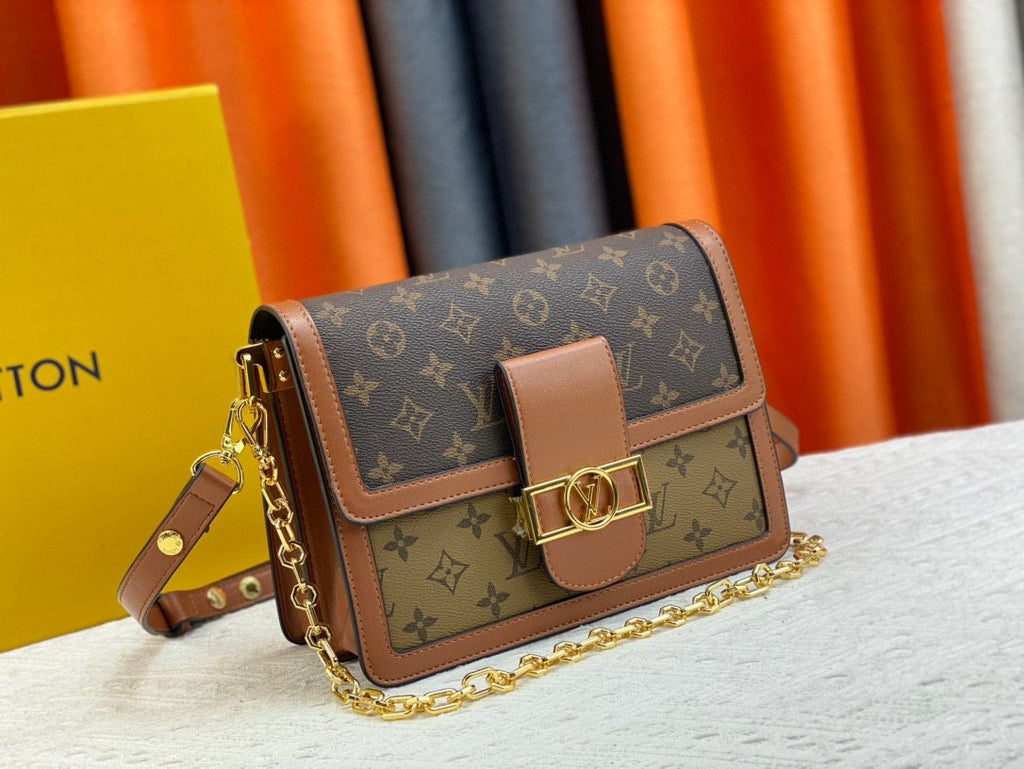 Louis Vuitton Dauphine Monogram Shoulder Bag — front