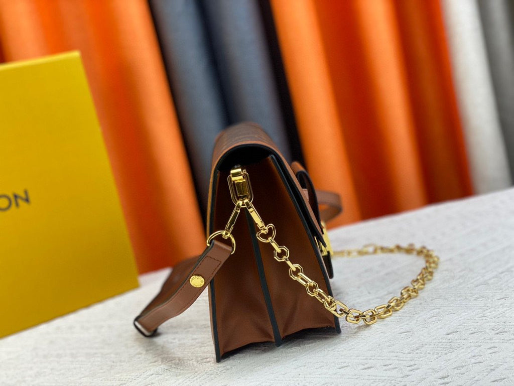 Louis Vuitton Dauphine Monogram Shoulder Bag — side