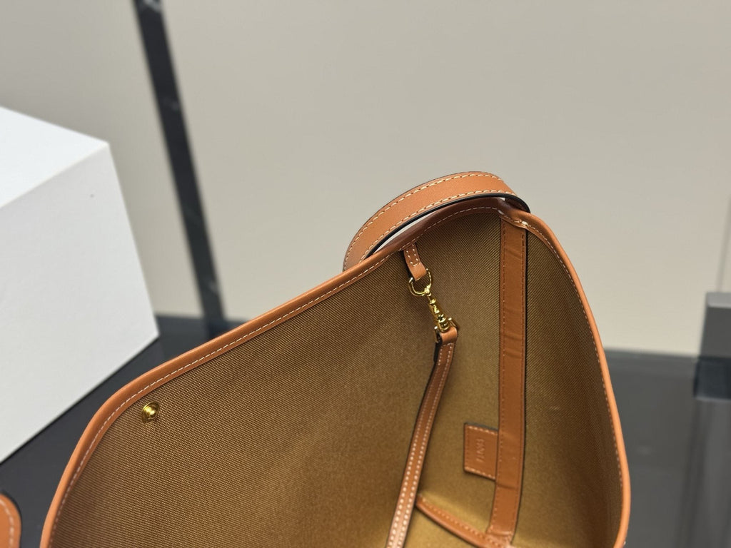 Celine Soft Shopper Monogram Bag with Pouch — detail