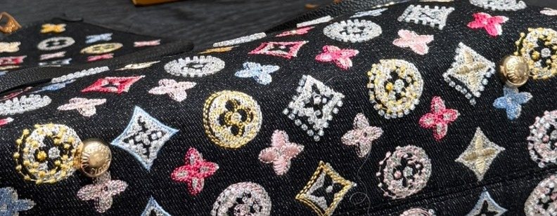 Louis Vuitton Carryall Embellished Shoulder Bag — detail