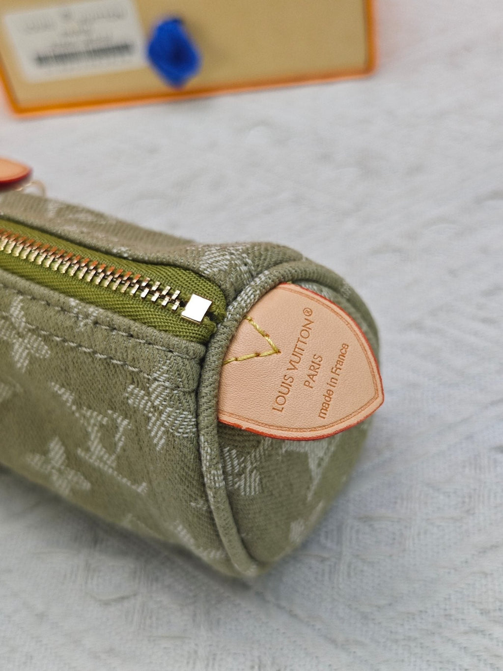 Louis Vuitton Speedy Trousse Monogram Denim Coin Pouch — detail