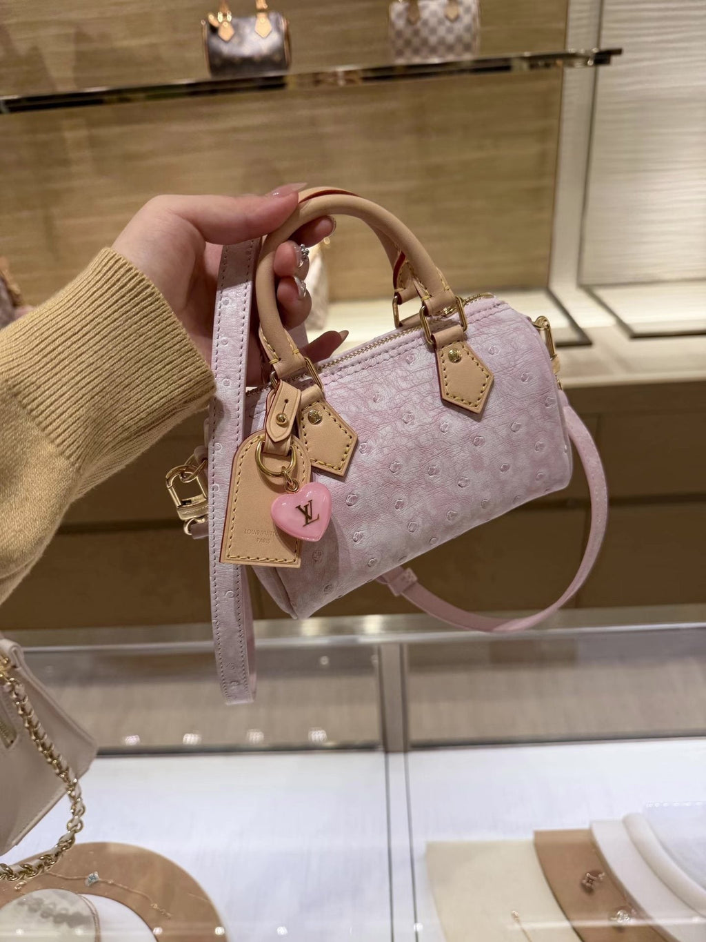 Louis Vuitton Speedy Embossed Monogram Top-Handle Bag — hero