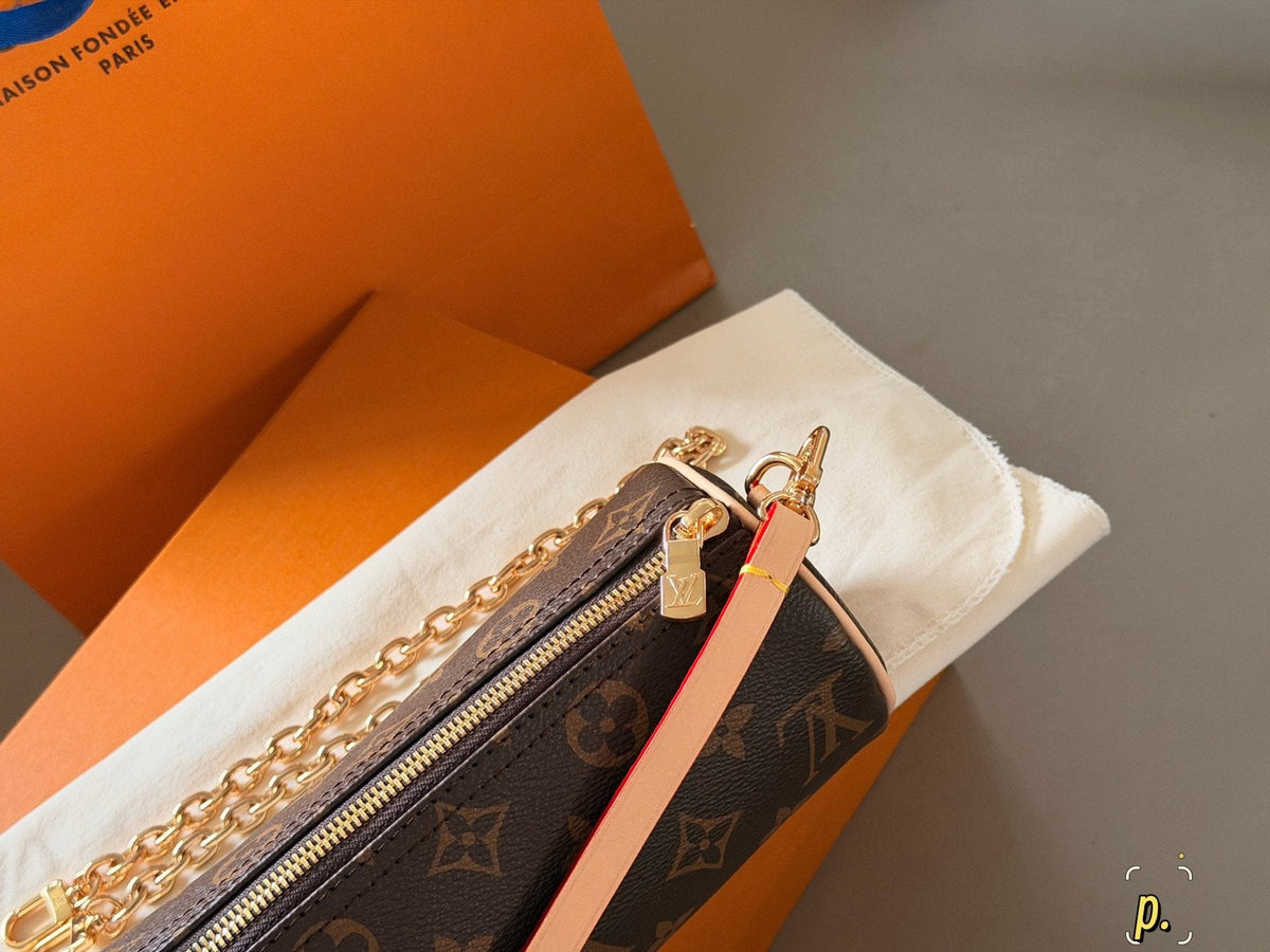 Louis Vuitton Monogram Barrel Shoulder Bag — detail