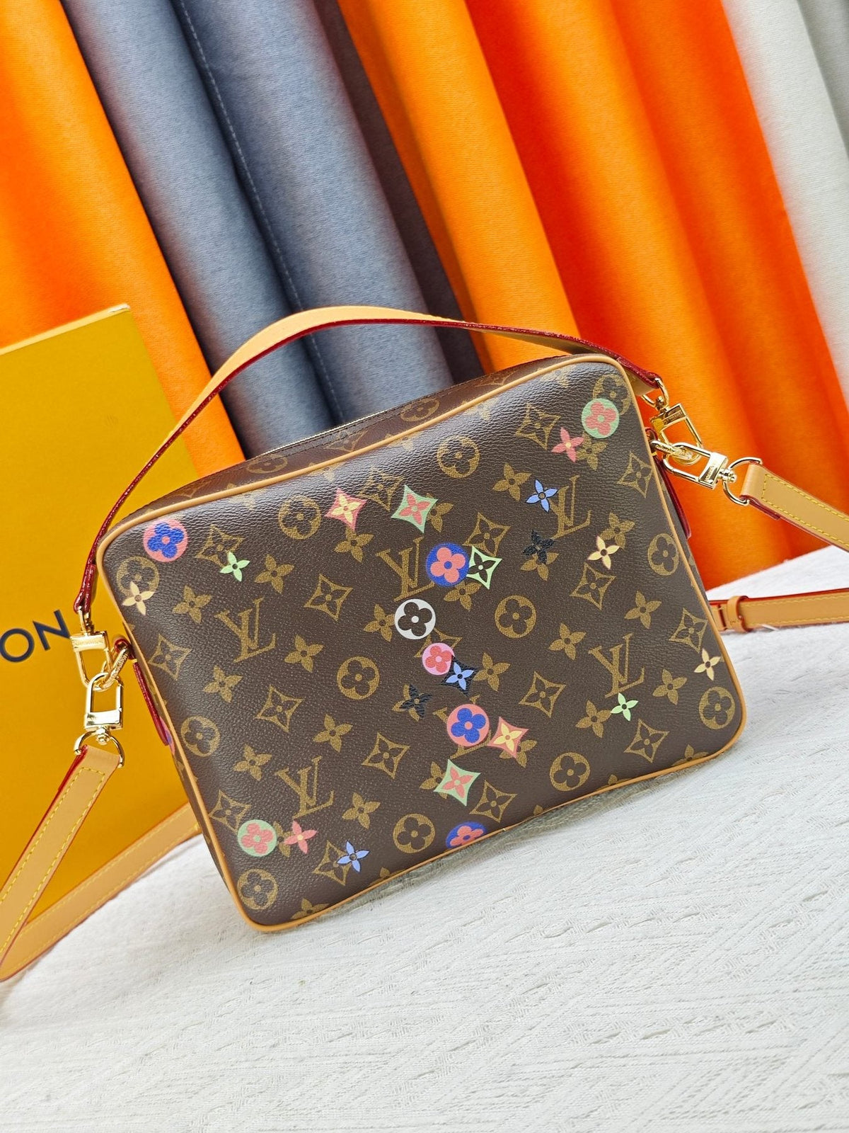 Louis Vuitton Nil Multicolor Monogram Crossbody Bag — back