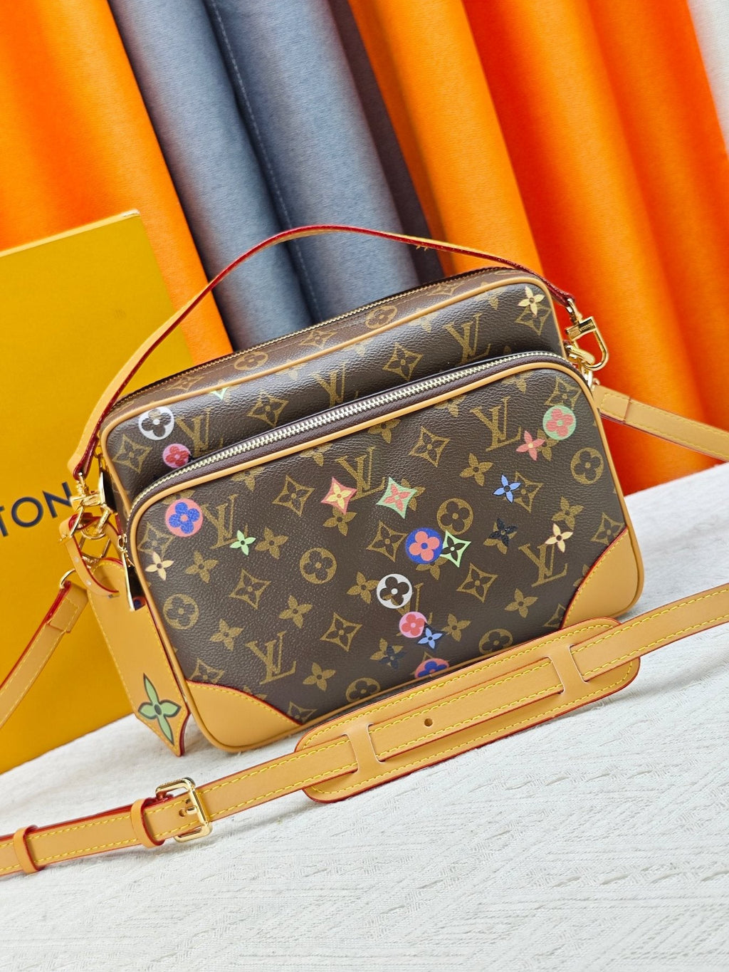 Louis Vuitton Nil Multicolor Monogram Crossbody Bag — front