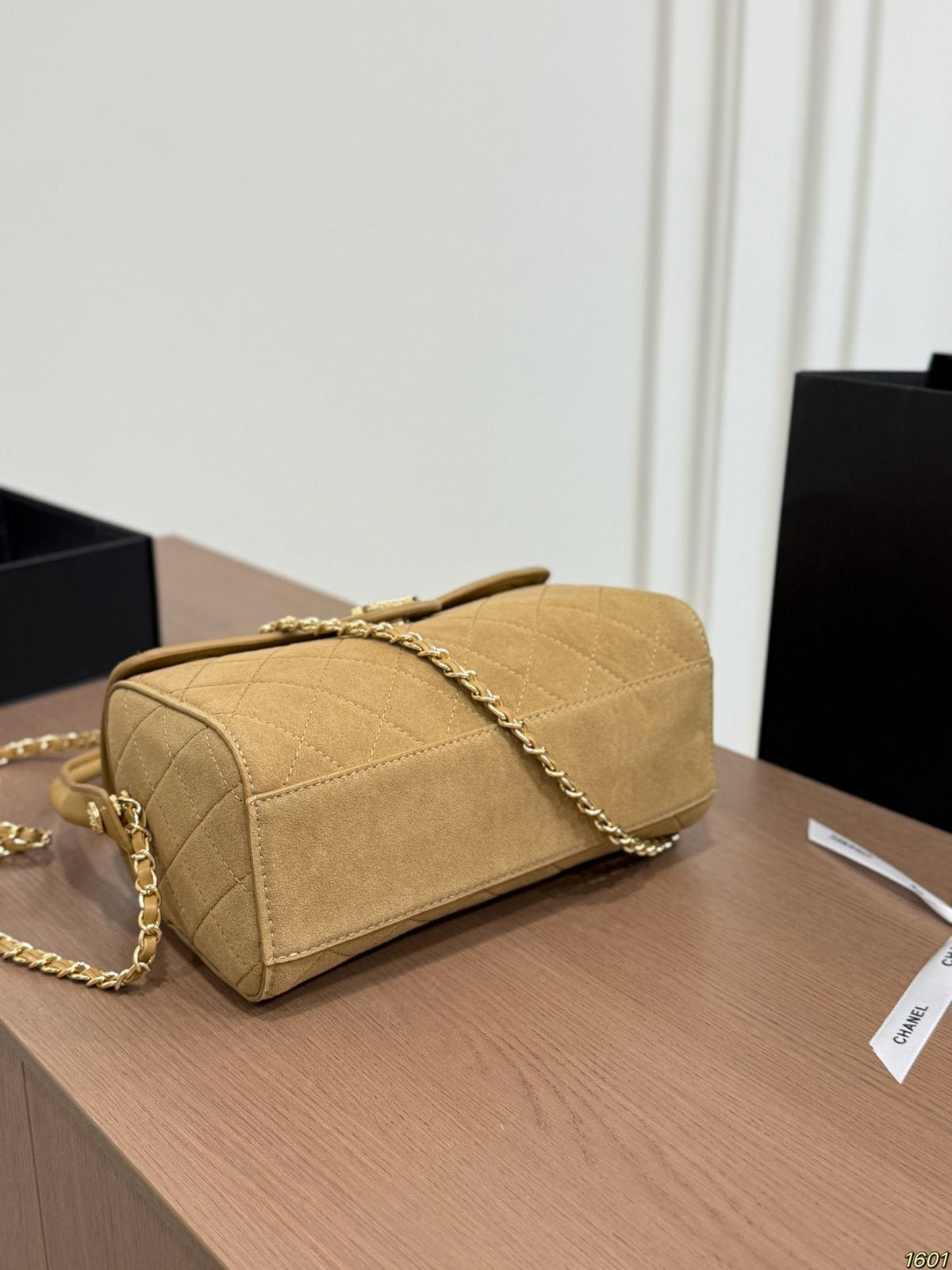 Chanel Quilted Bowling Shoulder Bag — back