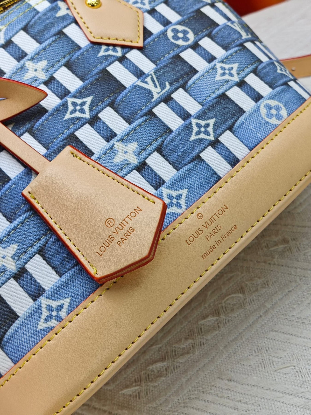 Louis Vuitton Alma BB Domed Top-Handle Bag — detail