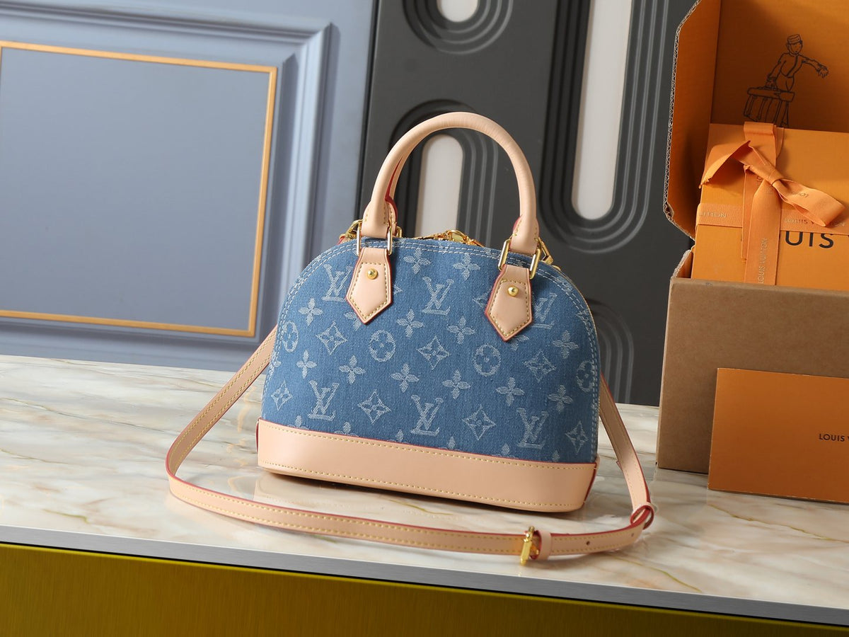 Louis Vuitton Alma Structured Top-Handle Bag — back