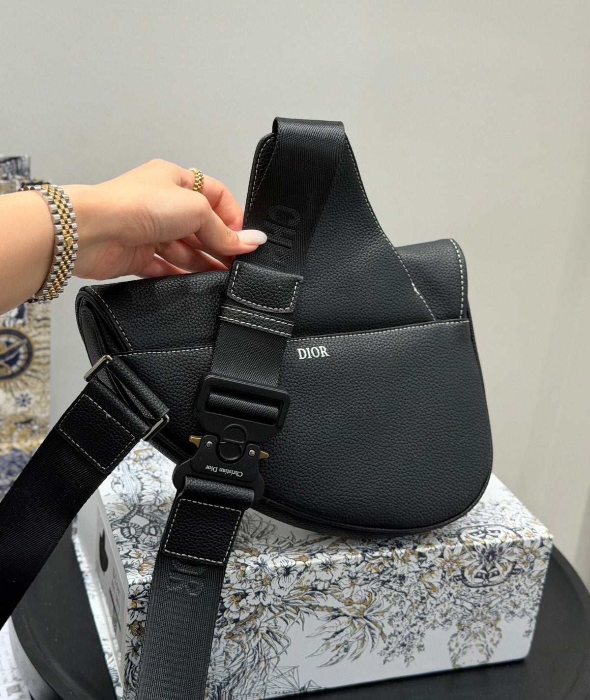 Dior Homme Saddle Crossbody Bag — back
