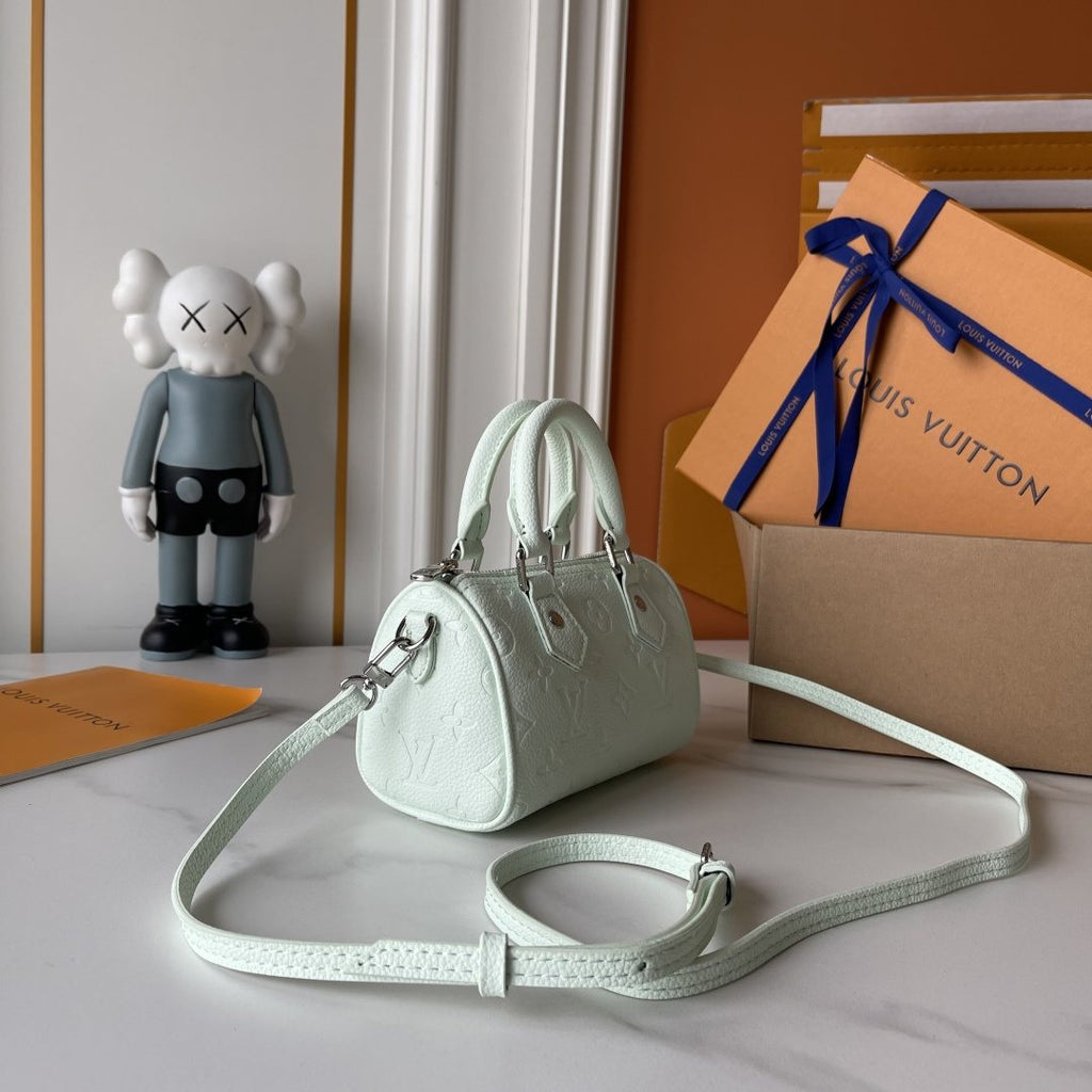 Louis Vuitton Nano Speedy Monogram Empreinte Bag — side