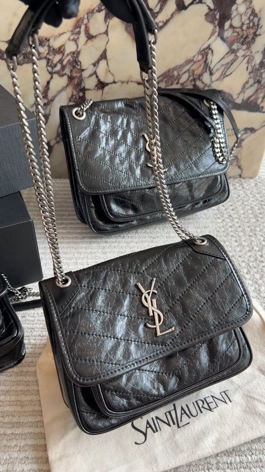 Saint Laurent Niki Quilted Flap Shoulder Bag — comparison