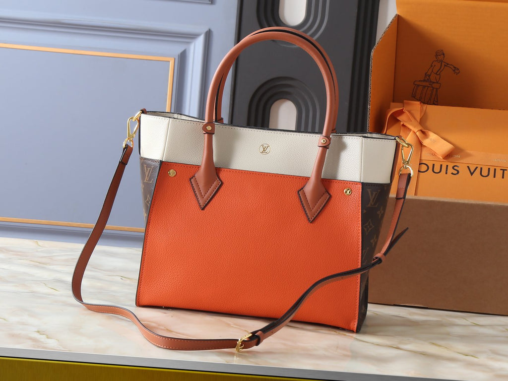 Louis Vuitton On My Side Turnlock Tote — front