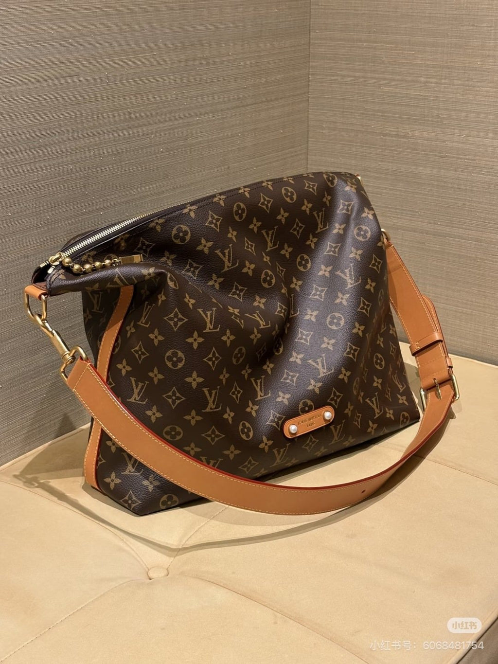 Louis Vuitton Vagabond Monogram Hobo Shoulder Bag — hero