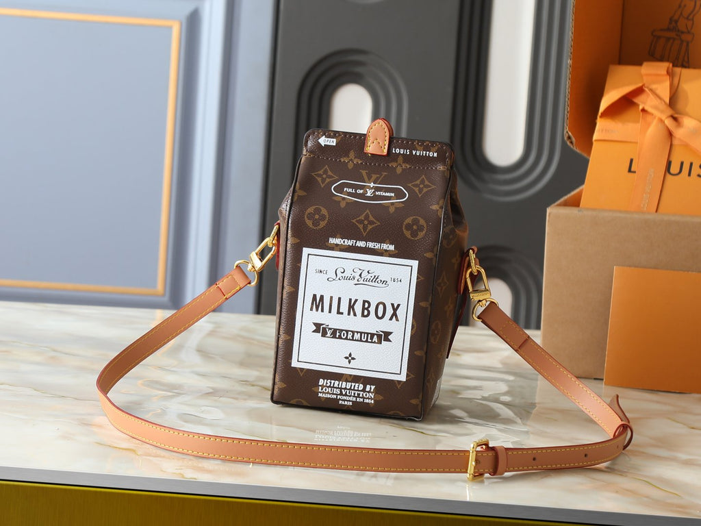 Louis Vuitton Milk Monogram Carton Shoulder Bag — hero