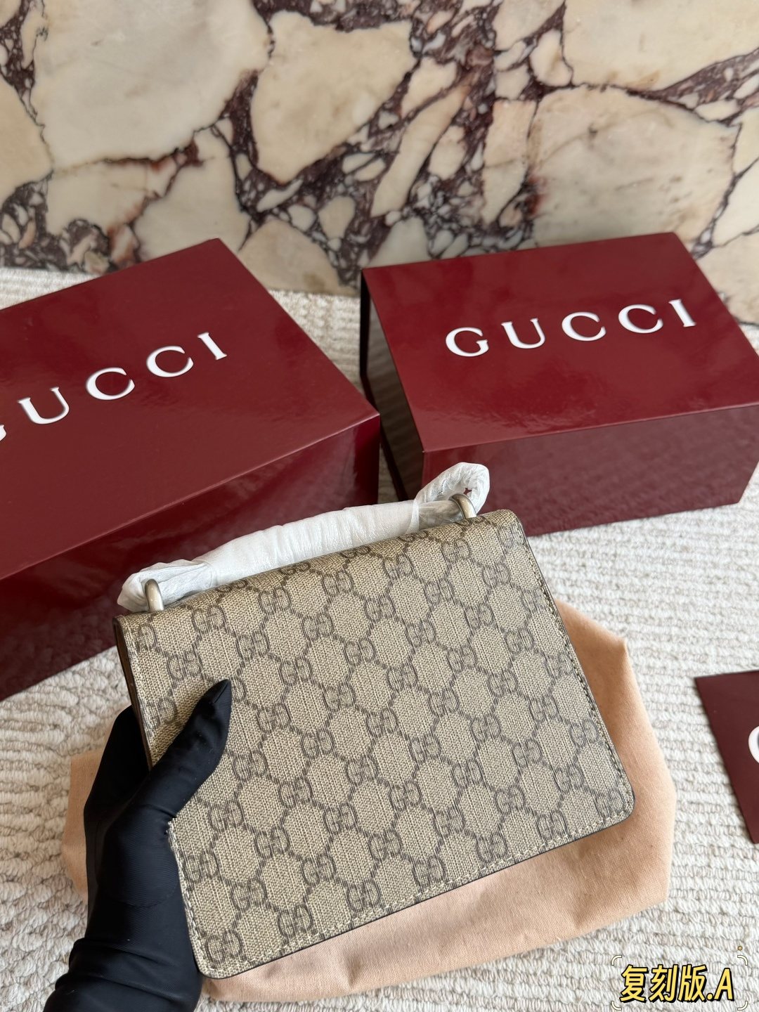 Gucci Dionysus Chain-Strap Shoulder Bag — back