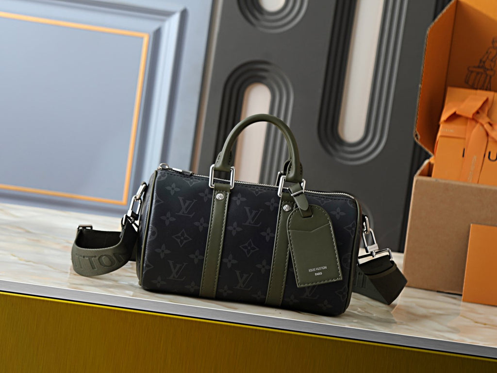 Louis Vuitton Keepall Bandoulière Duffel Bag — front