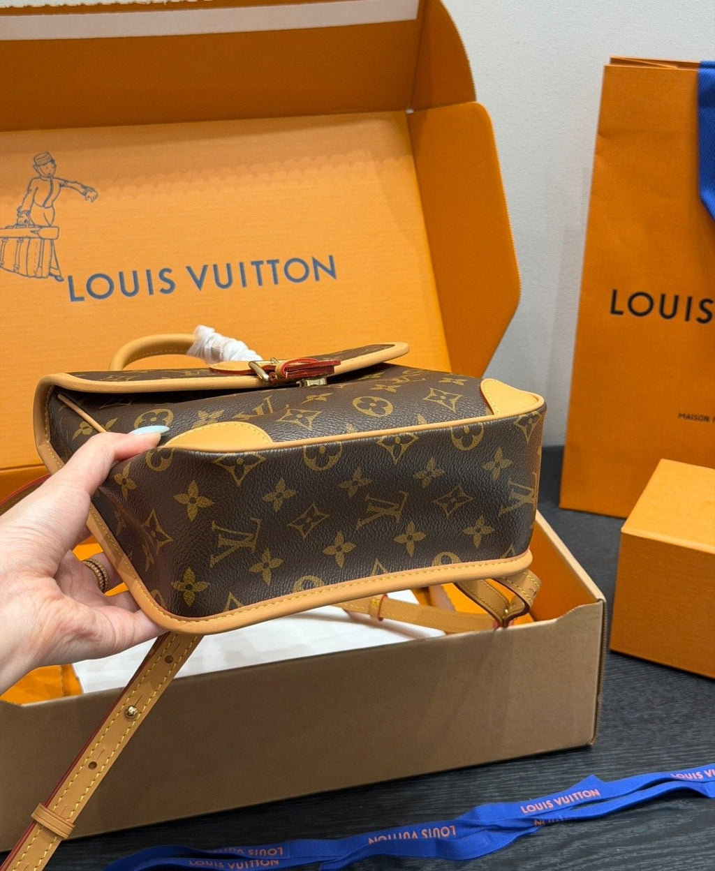 Louis Vuitton Diane Monogram Backpack — detail