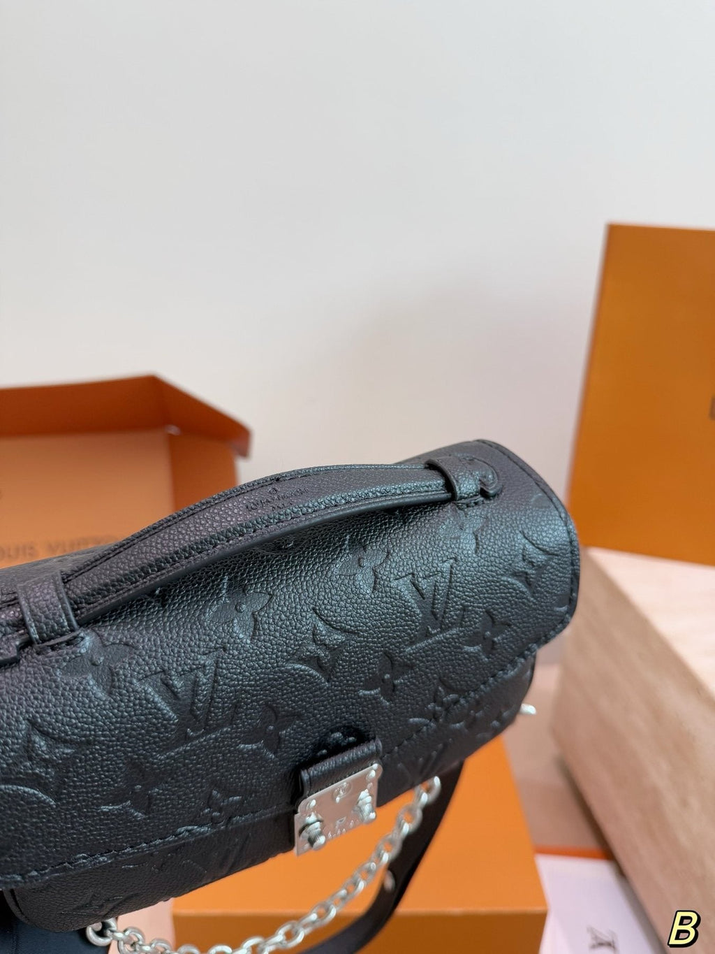 Louis Vuitton Pochette Métis East West Embossed Shoulder Bag — detail